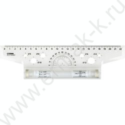 Рейсшина пл 22см прозр. с роликом | Фото 1