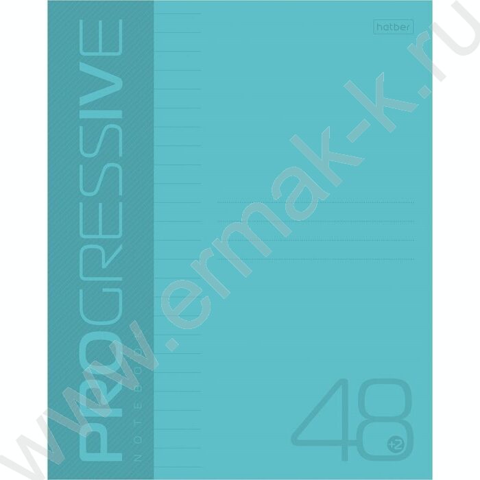 Тетрадь  48л линейка пл.обл. "PROGRESSIVE Бирюзовая" | Фото 1