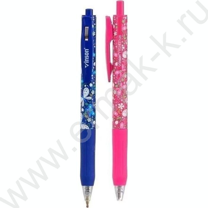 Ручка шар авт на масл.основе синяя 0,7мм Vinson Butterfly/ цветной корпус /рисунок бабочки, цвет | Фото 1