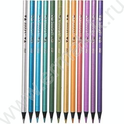 Карандаши  12цв Trio Mega Soft /трехгранные/ 3М, d грифеля-3мм д/рисования на черной бумаге к/ко | Фото 2