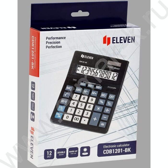 Калькулятор ELEVEN Business Line CDB1201-BK /двойное питание/ 12 разряд | Фото 5