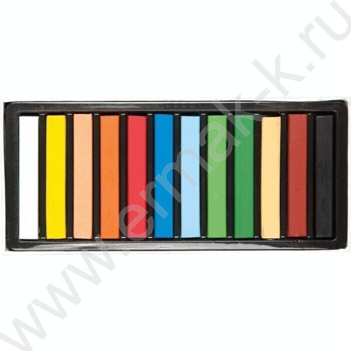 Пастель художественная 12цв  /мягкая /квадратное сечение 65*10мм /картон.кор. | Фото 3