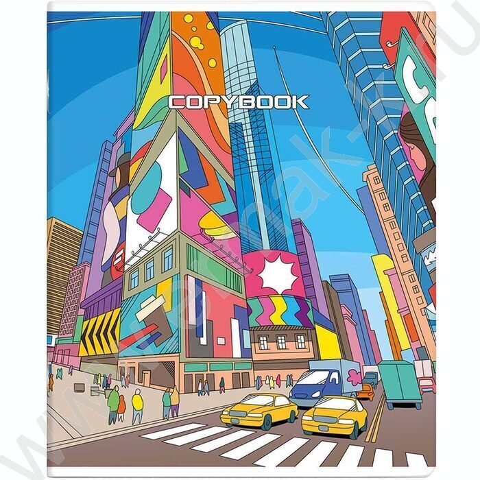 Тетрадь  48л клетка "Мир в ярких красках" /лам."софт-тач" вельвет/ ассорти | Фото 3