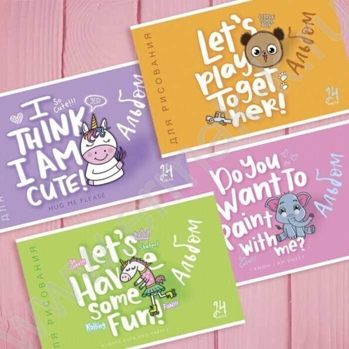 Альбом д/рисования 24л "Я знаю, я милый" /Твин лак/ | Фото 5