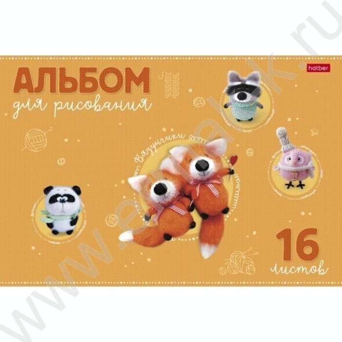 Альбом д/рисования 16л "Вязунчики" /тиснение/ ассорти | Фото 2