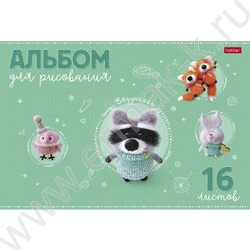 Альбом д/рисования 16л "Вязунчики" /тиснение/ ассорти | Фото 3