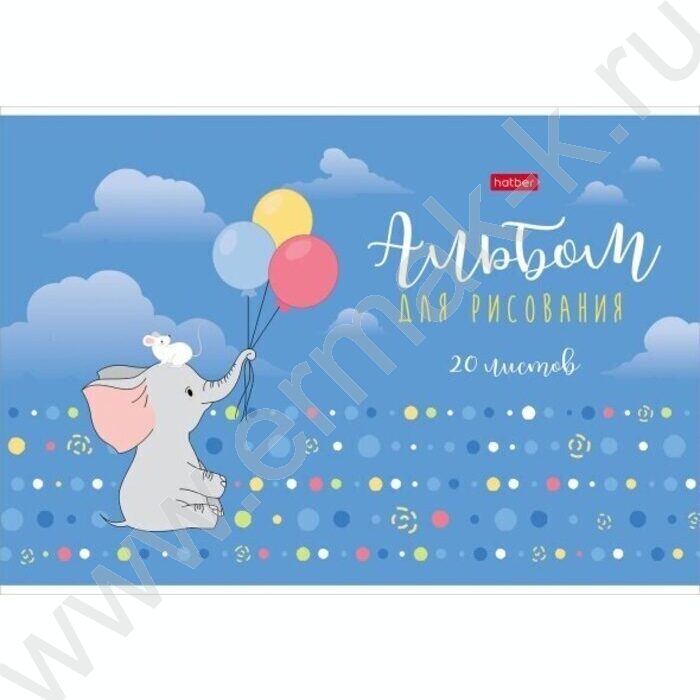 Альбом д/рисования 20л "Воздушное путешествие" /мат.лам./тиснение/ 5видов | Фото 2