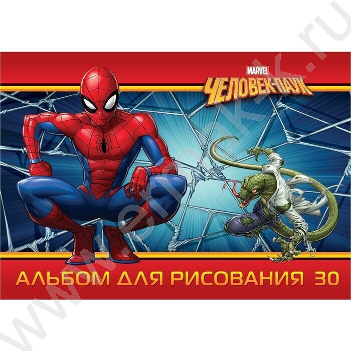 Альбом д/рисования 30л "Человек- паук" ассорти | Фото 1