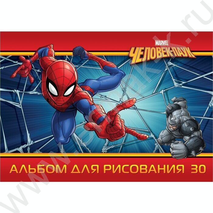 Альбом д/рисования 30л "Человек- паук" ассорти | Фото 3