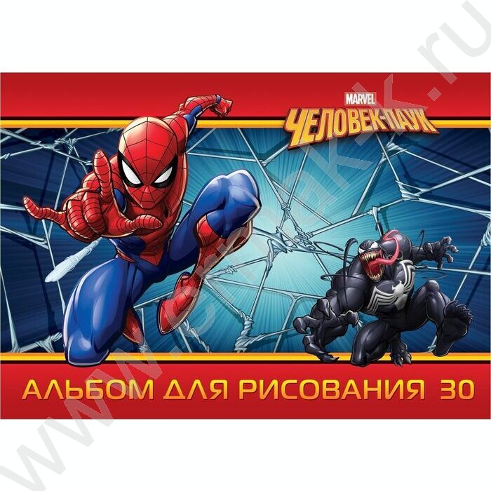 Альбом д/рисования 30л "Человек- паук" ассорти | Фото 4
