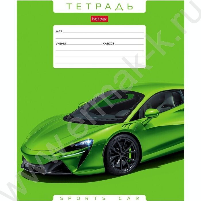 Тетрадь  12л линейка узкая "Авторалли" ассорти | Фото 1