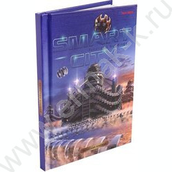 Зап. книжка  80л А6 тв.обл. "Мегаполис будущего-1" /глянец/лен/ | Фото 1