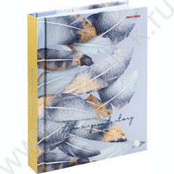 Зап. книжка 160л А6 тв.обл. "Листья с позолотой" /глянец/лен/ | Фото 1