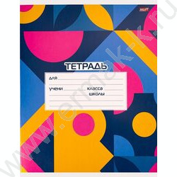 Тетрадь  18л клетка "Цветная абстракция" 5видов | Фото 5