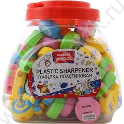 Точилка 1отв. пластик/с контейнером/ Bonbon ассорти в банке | Фото 2