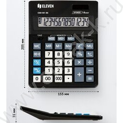 Калькулятор ELEVEN Business Line CDB1401-BK  /двойное питание/ 14 разряд (аналог D-314) | Фото 4