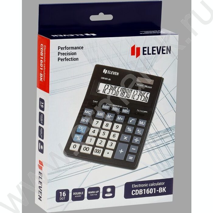 Калькулятор ELEVEN Business Line CDB1601-BK  /двойное питание/ 16 разряд | Фото 5