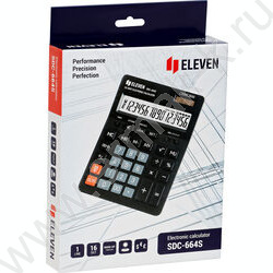 Калькулятор ELEVEN SDC-664S (original) /двойное питание/ 16 разряд | Фото 6