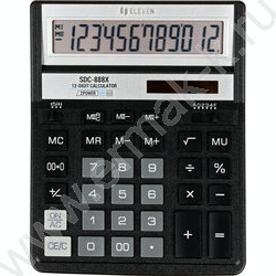 Калькулятор ELEVEN SDC-888X-BK /двойное питание/ черный, 12 разряд | Фото 3