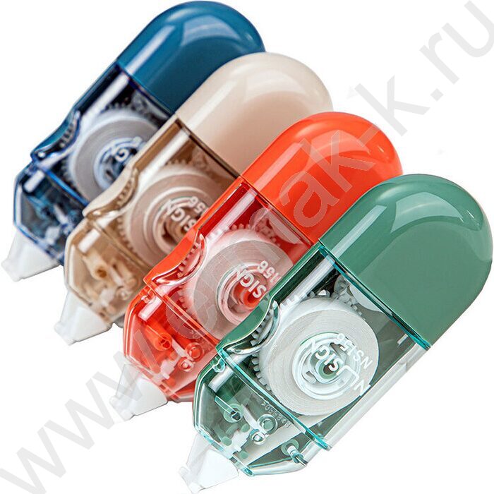 Корректирующая лента 5мм* 6м "Nusign" /корпус - ассорти, блистер | Фото 1