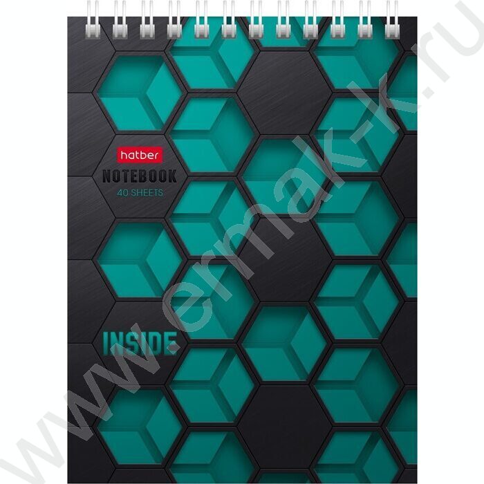 Блокнот  40л А6 спираль "INSIDE" ассорти | Фото 4