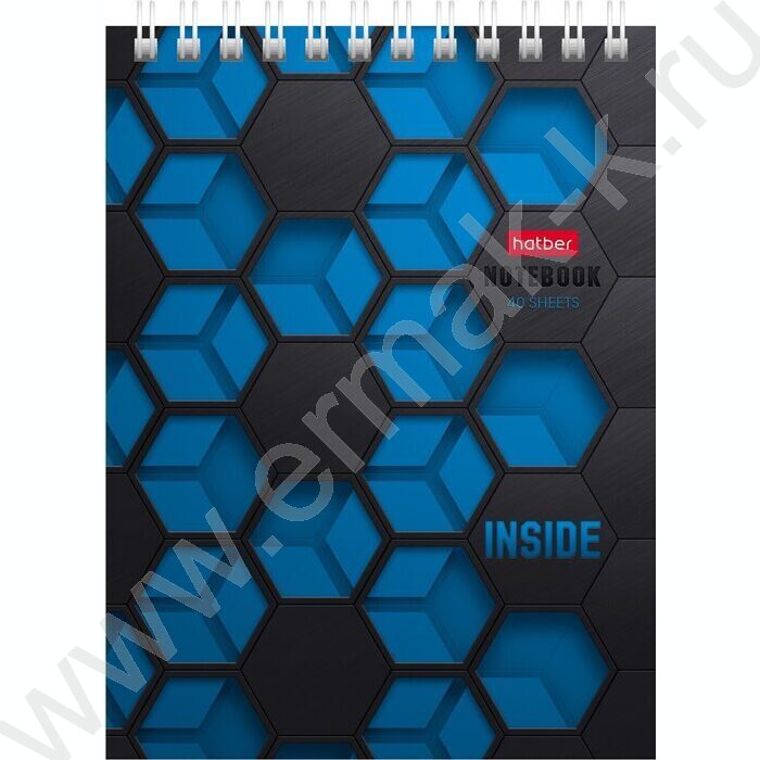 Блокнот  40л А6 спираль "INSIDE" ассорти | Фото 5