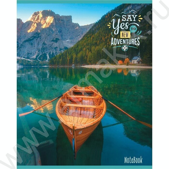 Тетрадь  48л клетка "Жизнь-приключение" (блок эконом) | Фото 2