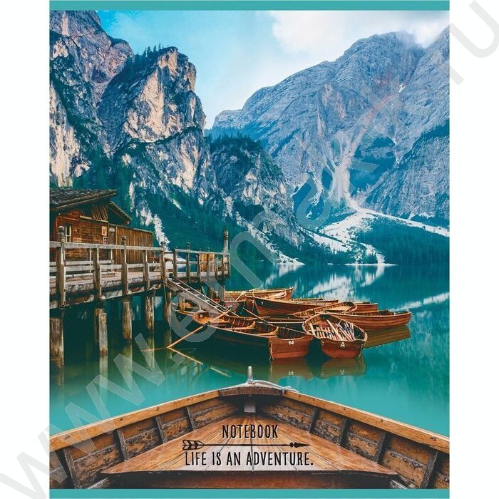 Тетрадь  48л клетка "Жизнь-приключение" (блок эконом) | Фото 5