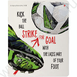 Тетрадь  48л клетка "Football.Black and white" 5видов | Фото 6