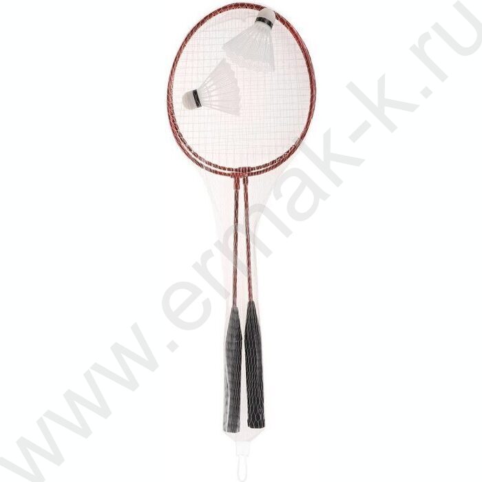 Игра Бадминтон  металл 2 ракетки 63*20,5 см,волан 2 шт,сетка ассорти | Фото 3