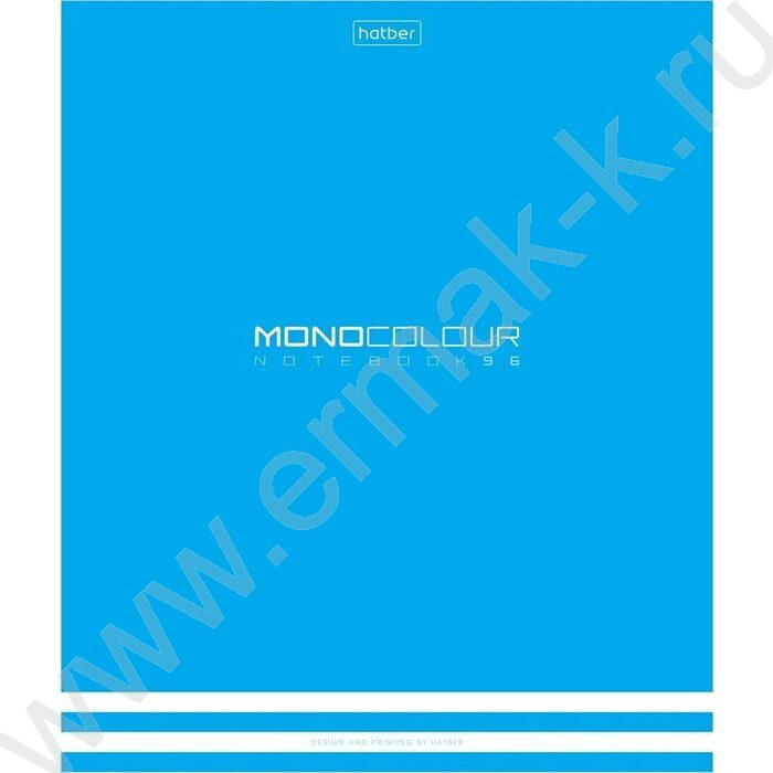 Тетрадь  96л клетка "MONOCOLOUR" /мат. ламин. /тиснение / | Фото 1