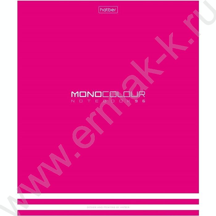 Тетрадь  96л клетка "MONOCOLOUR" /мат. ламин. /тиснение / | Фото 2