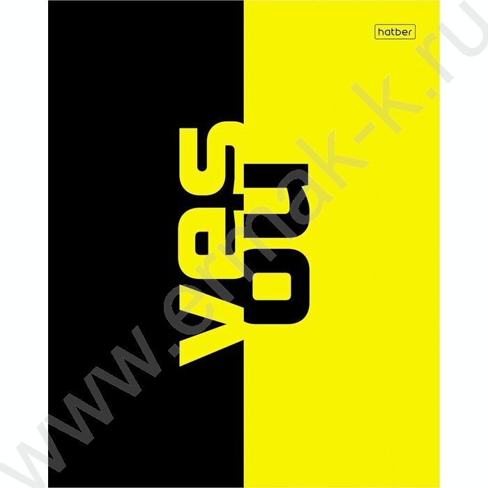 Тетрадь  96л клетка "Black&Yellow" /глянц. ламин. /5видов | Фото 2