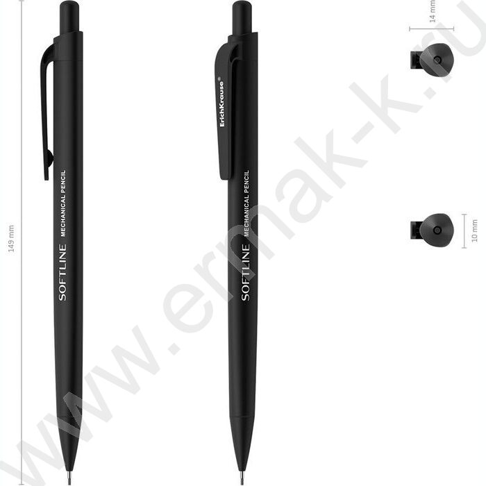 Карандаш механический 0,9мм НВ SoftLine | Фото 3