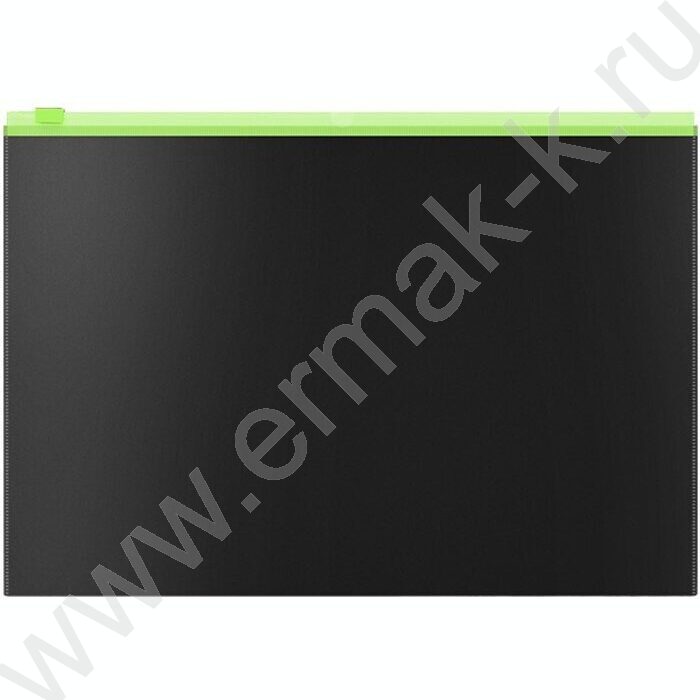 Папка-конверт на молнии B5 Zip "Matt Accent" /черный /цвет молнии - ассорти | Фото 3