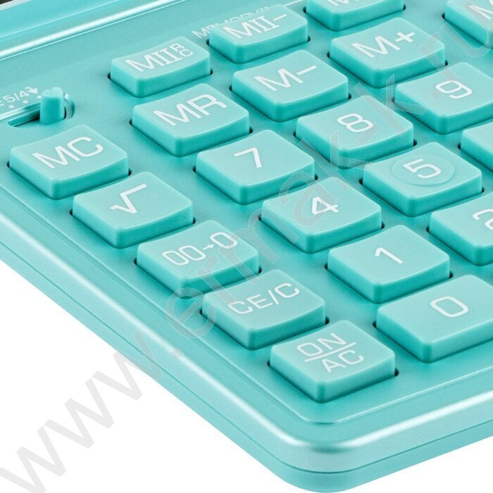 Калькулятор ELEVEN SDC-444X-GN /двойное питание/ бирюзовый, 12 разряд | Фото 3