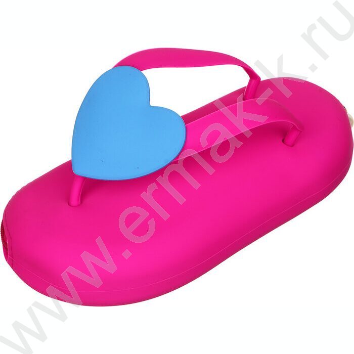 Пенал мягкий силикон 1молния 190*80*43мм /в форме сланца /ассорти | Фото 3