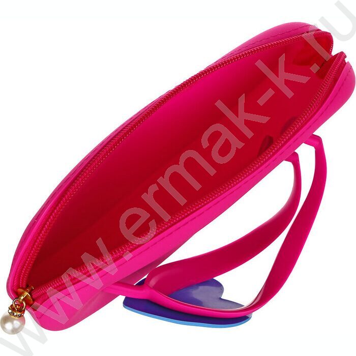 Пенал мягкий силикон 1молния 190*80*43мм /в форме сланца /ассорти | Фото 5