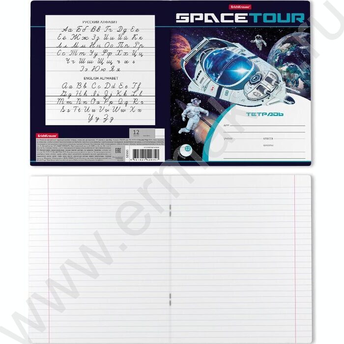 Тетрадь  12л линейка "Space Tour" /ассорти | Фото 7