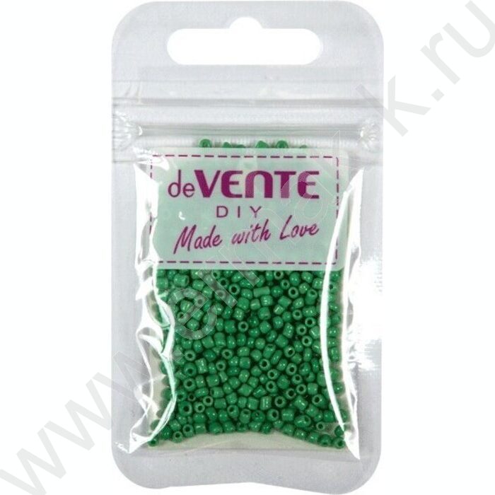 Бисер 2мм 10г /изумрудный /круглый непрозрачный /стеклянный, матовый | Фото 1