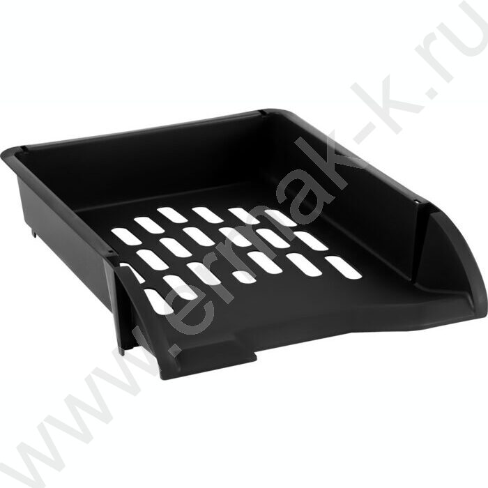 Лоток горизонтальный литой Лидер /черный /ширина 255мм | Фото 1