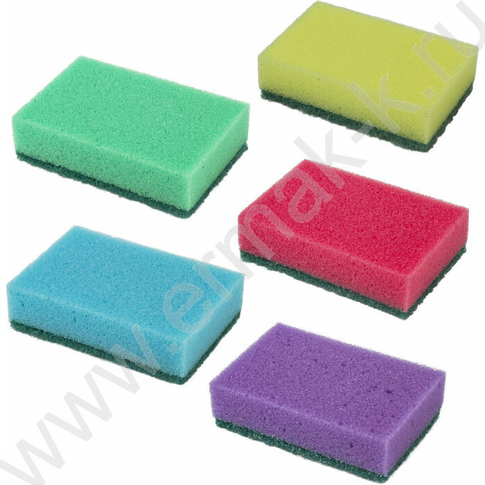 Губка для мытья посуды "MAXI" /2,7*9,6*6,4см   5шт/уп | Фото 3