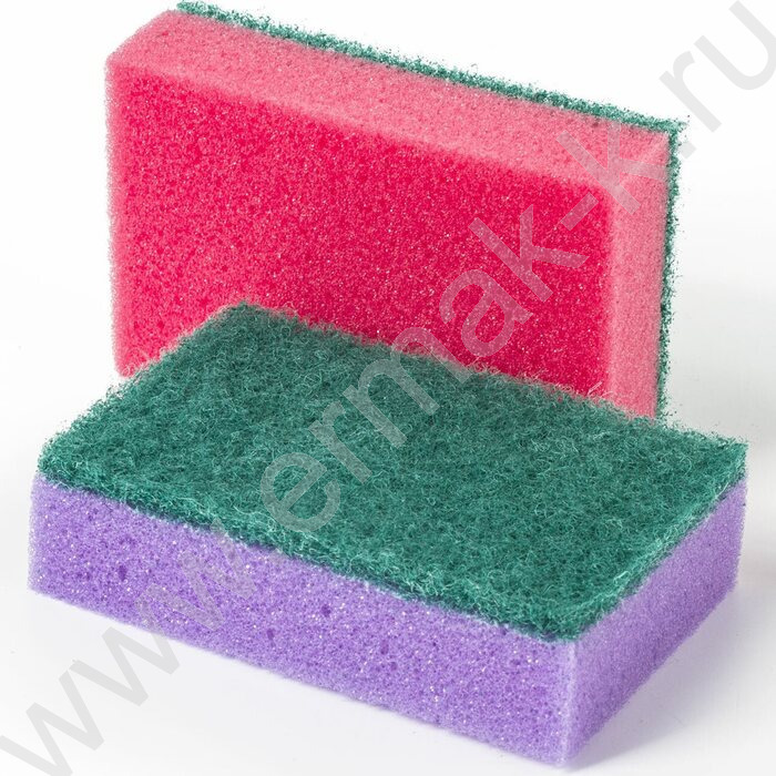 Губка для мытья посуды "MAXI" /2,7*9,6*6,4см   5шт/уп | Фото 6