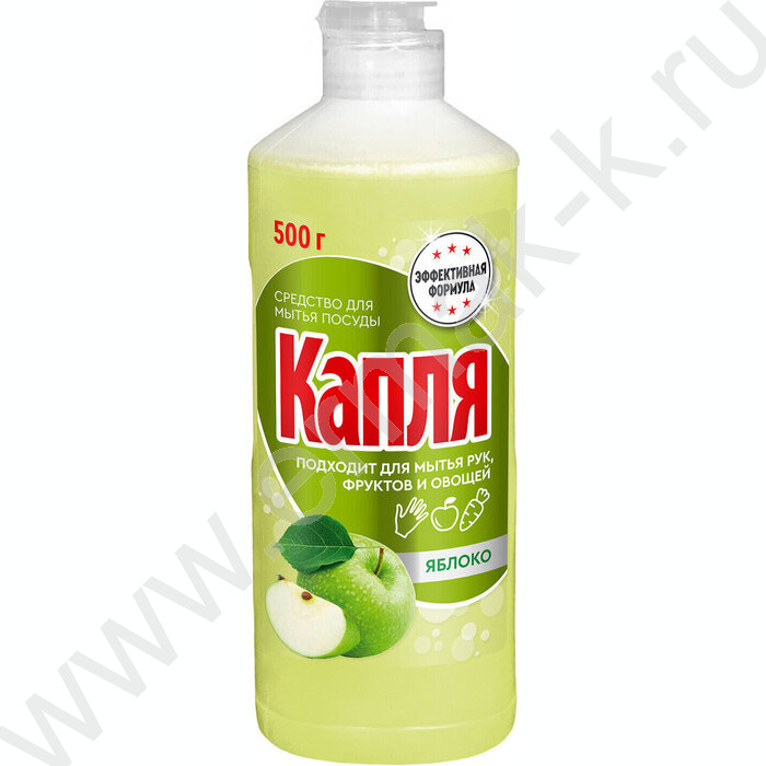 Средство для мытья посуды  500мл "Яблоко" /активный кислород /откидная крышка | Фото 2