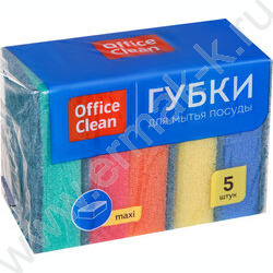 Губка для мытья посуды "Maxi" /9*6,5*2,7см  5шт/уп | Фото 1