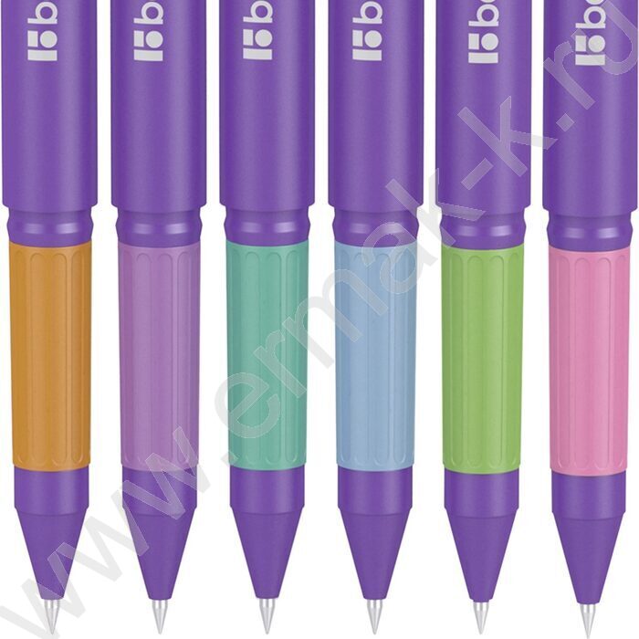 Ручка шар "Envy" 0,7мм синяя /резин. грип /игольчатый стержень /корпус ассорти | Фото 2