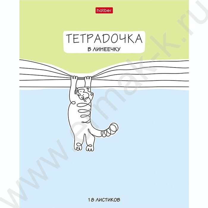 Тетрадь  18л линейка "Тетрадочка в линеечку" 5видов | Фото 3