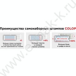 Штамп самонаборный автомат  5-ти строчный рус 47*18мм,пластик (аналог 4912/DB,4913/DB) | Фото 5