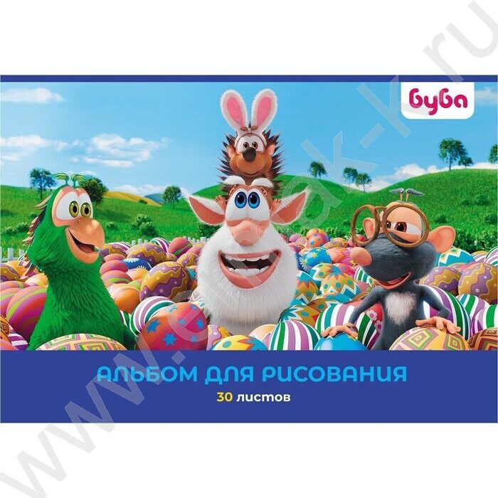 Альбом д/рисования 30л "Буба" ассорти | Фото 2