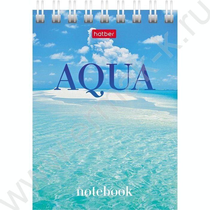 Блокнот  60л А7 спираль "AQUA" | Фото 1